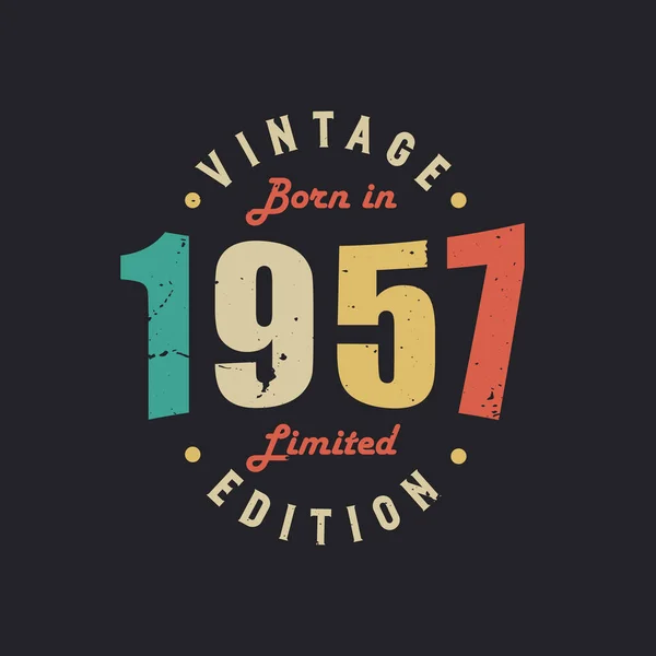 Rok Narození 1957 Limited Edition — Stockový vektor