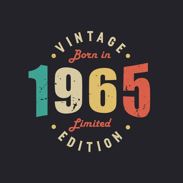 Rok Narození 1965 Limited Edition — Stockový vektor