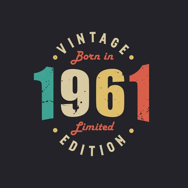 Jahrgang 1961 Limited Edition — Stockvektor