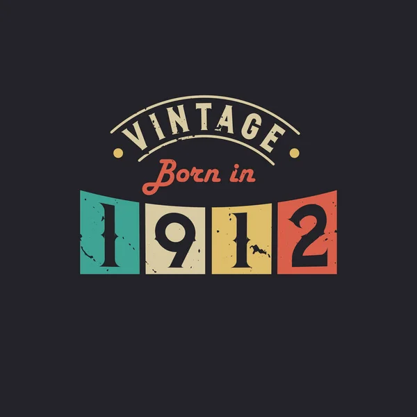 Vintage Γεννήθηκε 1911 1911 Vintage Ρετρό Γενέθλια — Διανυσματικό Αρχείο