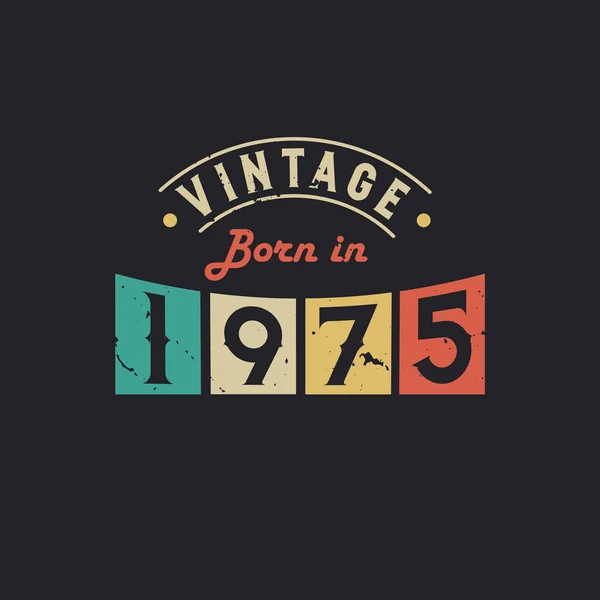 Jahrgang 1975 1975 Vintage Retro Geburtstag — Stockvektor