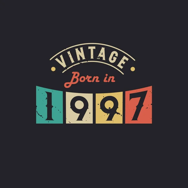 Jahrgang 1997 1997 Vintage Retro Geburtstag — Stockvektor