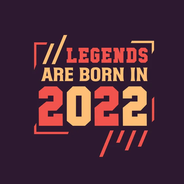 Θρύλοι Γεννιούνται 2022 Γενέθλια Του Μύθου 2022 — Διανυσματικό Αρχείο
