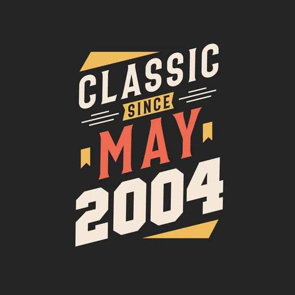 Mayıs 1998 Den Beri Klasik Doğum Mayıs 1998 Retro Vintage — Stok Vektör