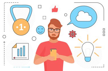 Modern nesil, beyin fırtınası ve yeni fikirler üretme kavramı.