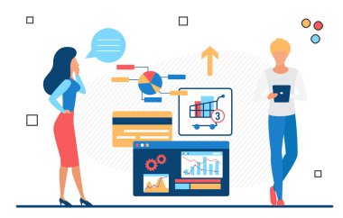Çevrimiçi ticari alışveriş mağazası istatistik bildiriyor