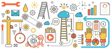 Büyüme ve kalkınma için iş çözümü, stratejik plan, verimli iyileştirme