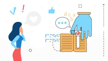 Körler ve görme engelliler için faydalı okuma sistemi