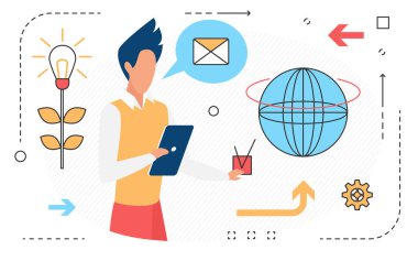 Küresel internet ağ teknolojisi bağlantısı