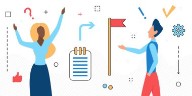 Achievement of set goals, concept of motivating trainings and speakers.