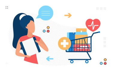 Çevrimiçi tıbbi eczane ilaçları ekspres dağıtım hizmeti