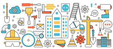 İnşaat işleri ve inşaat mühendisliği, tamir aletleri ve vinç, sert ekipmanlar.