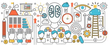 Şirket yönetimi ve iş ekibi atölyesi, konferans, sunum takım çalışması