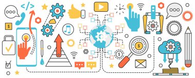 Yaratıcı iş çözümleri ve yenilik teknolojisi, ağ iletişimi, analiz