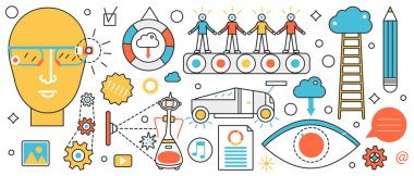 Otomasyon akıllı teknoloji ve çalışma süreci, acemilerle taşıma aracı, VR gözlükleri