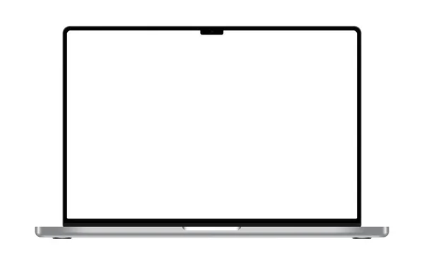 Современная реалистичная векторная иллюстрация ноутбука без рамок. — стоковый вектор
