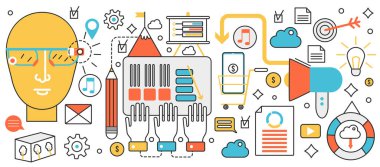 Modern iş teknolojisi, gelecekteki dijital iletişim ve veri projelerinde yenilik