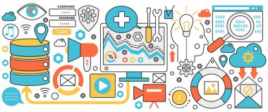 Seo internet ağı teknolojisi, optimizasyon için hedef analizi, iş geliştirme