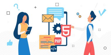 Yazılım mobil mühendisi uygulama geliştiriyor