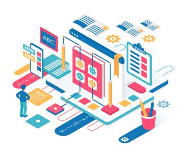 Dijital çevrimiçi eğitim materyali çalışma platformu