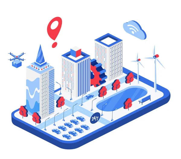 Zeki, yenilikçi, akıllı şehir projesi.