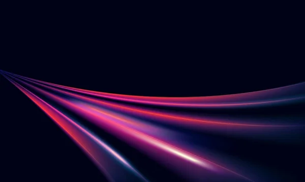 Speed Motion Abstract Violet Purple Light Effect Night Vector Illustration — Stock vektor