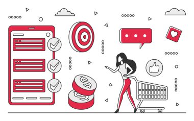 Personal finance money budget. Financial investments and saving capital vector monocolor illustration