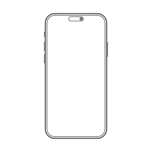 Décrivez Modèle Modèle Téléphone Pour Votre Projet Démonstration Visuelle App — Image vectorielle