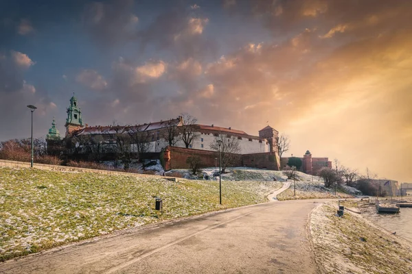 Вавельський Замок Місті Кракові Польща — стокове фото