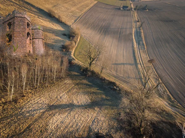 Paesaggio Pittoresco Del Centro Della Polonia Illuminato Dallo Slogan Che — Foto Stock