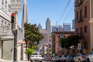 San Francisco, California - Tipik şehir mimarisi.