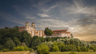 Tyniec 'teki manastır, Krakow, Polonya.