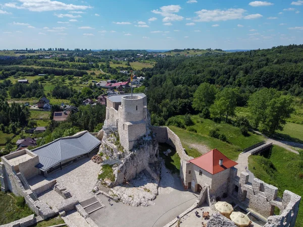 Várromok Rabsztynban Lengyelországban — Stock Fotó