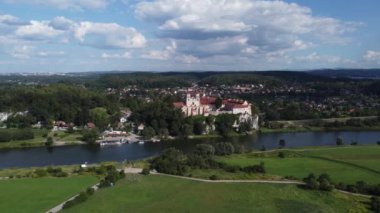 Historic buildings of the Benedictine Abbey in Tyniec, Krakow, Poland.