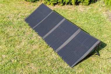 Solar panel and portable energy bank.