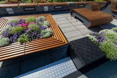 Old Town with places to relax and walk in the city of Rzeszow, Poland.