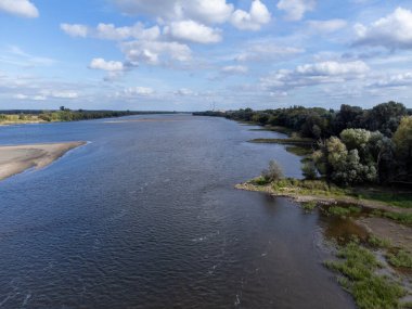 Polonya, Vistula Nehri 'nde Sonbahar.