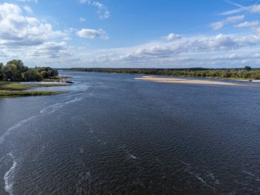 Polonya, Vistula Nehri 'nde Sonbahar.