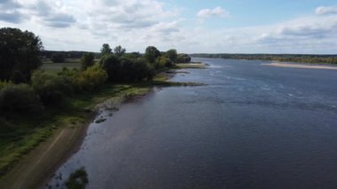 Polonya, Vistula Nehri 'nde Sonbahar.