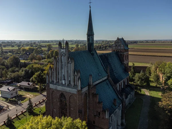 Středověký Historický Kostel Swiecie Polsko — Stock fotografie