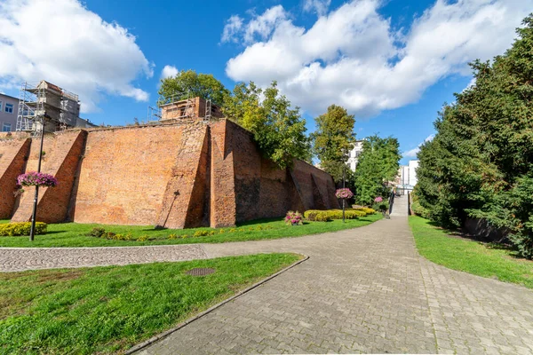 Αμυντικά Τείχη Της Παλιάς Πόλης Grudziadz Πολωνία — Φωτογραφία Αρχείου