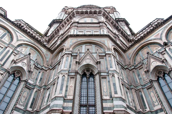 Talya Daki Floransa Katedrali Duomo Mimarisinin Çok Renkli Mermer Dış — Stok fotoğraf