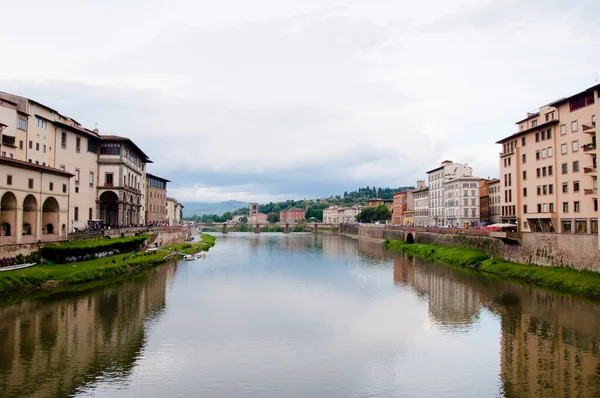 Talya Floransa Arno Nehri Ponte Alle Grazie Manzarası — Stok fotoğraf