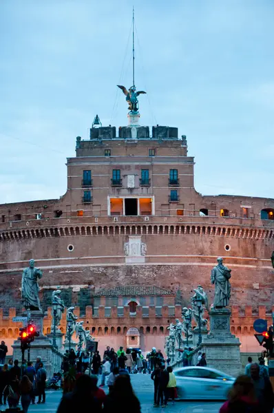 Rome Italie Mai 2018 Mausolée Hadrien Château Santangelo Pont Aélien — Photo