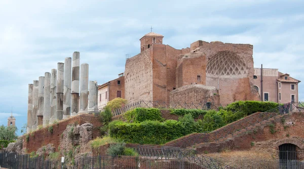 Arquitetura Antiga Temple Venus Roma Velian Hill Atração Turística Roma — Fotografia de Stock