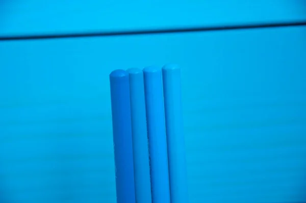 Pencil Stationery Blue Pencil School Stationery Pencil Closeup — Photo