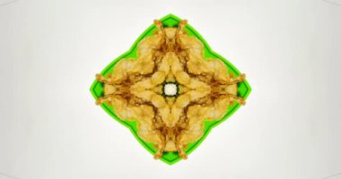 Güzel doku kaleydoskopik tasarım, soyut kaleydoskop arkaplan, eşsiz kaleydoskop animasyonu.