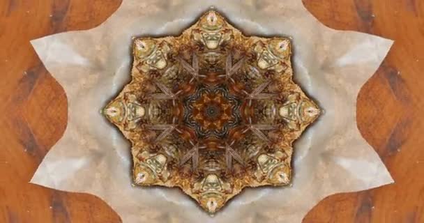 Beautiful Texture Kaleidoscopic Design Abstract Kaleidoscope Background Unique Kaleidoscope Animation — ストック動画