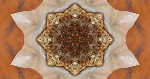 Beautiful Texture Kaleidoscopic Design Abstract Kaleidoscope Background Unique Kaleidoscope Animation — Stock Video