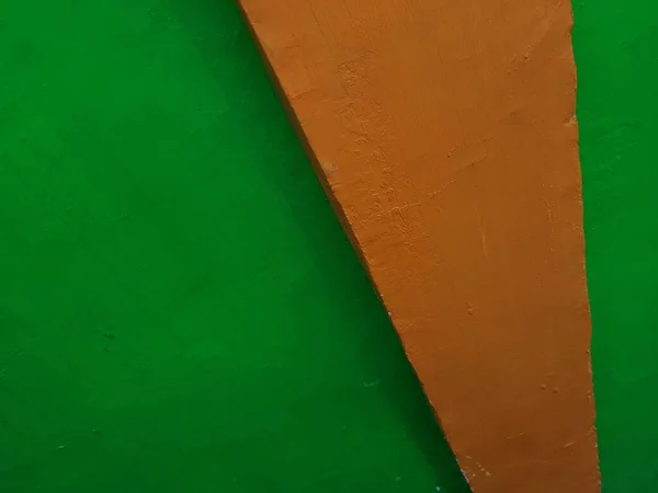 Фон Зображення Стіни Будівлі Зелена Фарба Поєднанні Помаранчевим Кольором Фарби — стокове фото